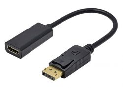  DisplayPort (M) - HDMI (F), STLab, Black, 15  (U-996)