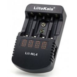   LiitoKala Lii-NL4, Black, 4xAA/AAA/C Ni-MH/Ni-Cd, 18650/26650 Li-Ion,  /  -  1