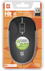 ���� Defender Hit MB-775, Black, ������������, 800/1200/1600 dpi, USB, 400 mAh, �������� �Soft Touch�, �� 10 � - �������� 4