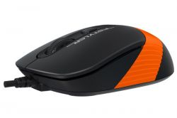  A4tech FM10 (Orange) Fstyler, USB, 1600dpi, (Black + Orange) -  2