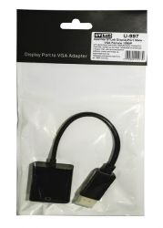  DisplayPort (M) - VGA (F), STLab, Black, 15  (U-997) -  4