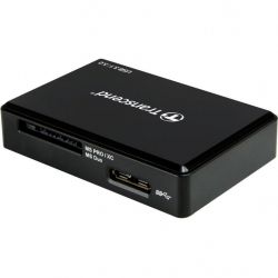 Картрідер Картридер зовнішній Transcend RDC8, Black, USB 3.1, для SD / microSD / CompactFlash, підключення USB Type-C (TS-RDF8K2) - Картинка 2