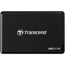 Картрідер Картридер зовнішній Transcend RDC8, Black, USB 3.1, для SD / microSD / CompactFlash, підключення USB Type-C (TS-RDF8K2) - Картинка 3