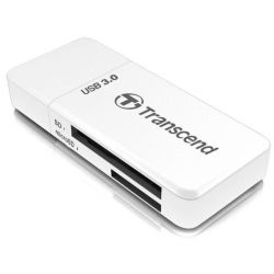   Transcend RDF5, White, USB 3.1,  SD / microSD (TS-RDF5W) -  1