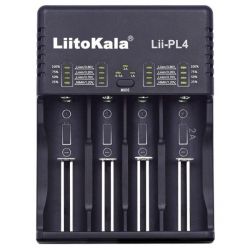   LiitoKala Lii-PL4, Black, 4xAA/AAA Ni-MH/Ni-Cd, 18650/26650 Li-Ion, , 220V/12V, LED    -  1