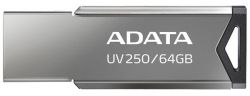 USB Flash Drive 64Gb A-Data UV250, Silver/Black, ������������� ������ (AUV250-64G-RBK) - �������� 2