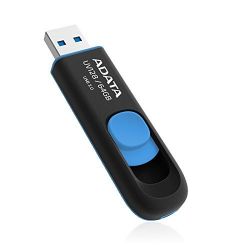 USB 3.1 Flash Drive 64Gb A-Data UV128, Black (AUV128-64G-RBE)