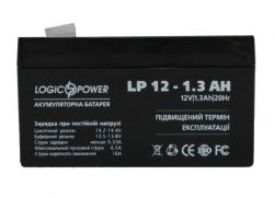 ������� ��� ��� 12� 1,3�� LogicPower AGMLPM12-1.3AH, Black Case, 12V 1.3Ah, 97�43�58 ��
