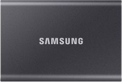  SSD, 500Gb, Samsung Portable SSD T7, Gray, USB 3.2, 3D TLC, 1050/1000 MB/s,  , 256-  AES, 85 x 57 x 8 , 58  (MU-PC500T/WW)