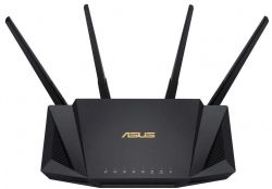  Asus RT-AX58U, Wi-Fi 6 (802.11ax),  3000 Mb/s, 4x100/1000 Mb/s, USB3.0 x 1, IPTV/ Ailoud,  3G  4G / FTP server / Print server, 4    -  3