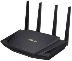  Asus RT-AX58U, Wi-Fi 6 (802.11ax),  3000 Mb/s, 4x100/1000 Mb/s, USB3.0 x 1, IPTV/ Ailoud,  3G  4G / FTP server / Print server, 4    -  2