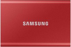   SSD, 500Gb, Samsung Portable SSD T7, Red, USB 3.2, 3D TLC, 1050/1000 MB/s,  , 256-  AES, 85 x 57 x 8 , 58  (MU-PC500R/WW)