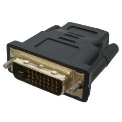  DVI (M) - HDMI (F), Patron, Black (PN-DVI-HDMIF) -  1