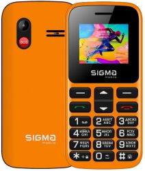   Sigma mobile Comfort 50 HIT2020 Orange "", Dual Sim,  1.77"  (128x160), , MTK6261,  microSD (max 32Gb), FM-, , BT, Cam 0.3Mp, 1450 mAh, 56.1 x 120.2 x 11.9  , 90 