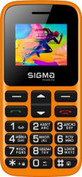   Sigma mobile Comfort 50 HIT2020 Orange "", 2 Sim,  1.77"  (128x160), , MTK6261,  microSD (max 16Gb), FM-, , BT, Cam 0.3Mp, 1450 mAh, 56.1 x 120.2 x 11.9 , 90  -  2
