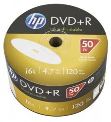  DVD+R 50 HP, 4.7Gb, 16x, Printable, Bulk Box (DRE00070WIP-3)