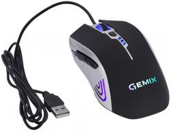 Мишка Gemix W100 USB Black/Gray + ігрова поверхня (W100Combo) - Картинка 5