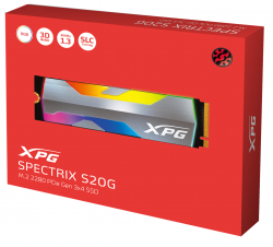 SSD  A-DATA XPG Spectrix S20G RGB 1Tb M.2 PCI-E 4x 3D TLC (ASPECTRIXS20G-1T-C) -  4