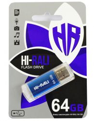 USB Flash Drive 64Gb Hi-Rali Rocket series Blue, HI-64GBVCBK (HI-64GBVCBL)