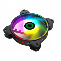  120 , GameMax Rainbow Dual Ring, 12012025 , RGB , 1100 /, 25 (), 3-pin/Molex / 3-pin RGB (FN-12Rainbow-D) -  4