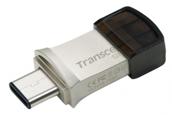 USB 3.1 / Type-C Flash Drive 128Gb Transcend JetFlash 890, Black/Silver (TS128GJF890S) -  1