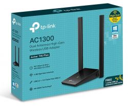 Сетевой адаптер USB TP-LINK Archer T4U Plus, Black, 5GHz / 2.4GHz, AC1300 (867 / 400 Мбит/с), USB 3.0, высокомощные антенны, MU-MIMO - Картинка 5