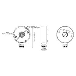 Распределительная коробка Hikvision DS-1280ZJ-DM18, White, Ф111 мм, до 4.5 кг, 150г - Картинка 2