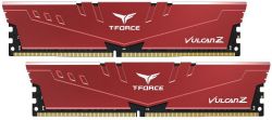' 16Gb x 2 (32Gb Kit) DDR4, 3200MHz, Team Vulcan Z, Red, 16-20-20-40, 1.35V,   (TLZRD432G3200HC16FDC01)