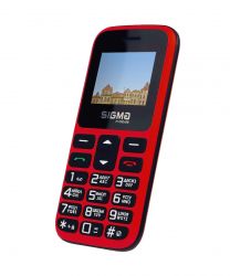   Sigma mobile Comfort 50 HIT2020, Red, "", 2 Mini-SIM + Micro-SIM,  1.77"  (128x160), , SC6531E,  MicroSD ( 32 ), FM-, , BT, Cam 0.3Mp, 1450 mAh -  2
