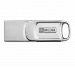 USB / Type-C Flash Drive 64Gb MyMedia MyDual, Silver,   (69267) -  4