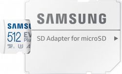   microSDXC, 512Gb, Samsung EVO Plus, Class10 UHS-I U3, SD  (MB-MC512KA/EU) -  2