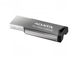 USB 3.2 Flash Drive 128Gb ADATA UV350, Silver (AUV350-128G-RBK) -  2