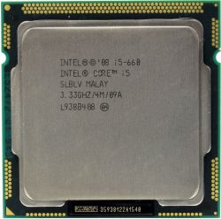 Б/У Процессор LGA 1156 Intel Core i5-660, Tray, 3.33 GHz (BX80616I5660SLBLV)