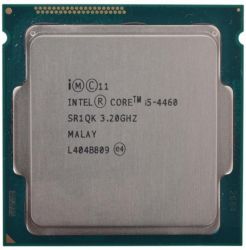 /  Intel Core i5 (LGA1150) i5-4460, Tray, 4x3.2 GHz (Turbo Boost 3.4 GHz), HD Graphic 4600 (1100 MHz), L3 6Mb, Haswell, 22 nm, TDP 84W (CM8064601560722)