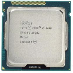 /  Intel Core i5 (LGA1155) i5-3470, Tray, 4x3.2 GHz (Turbo Boost 3.6 GHz), HD Graphic 2500 (1100 MHz), L3 6Mb, Ivy Bridge, 22 nm, TDP 77W (CM8063701093302)