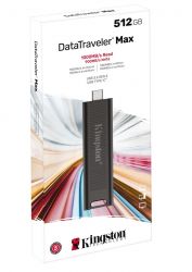USB 3.2 Type-C Flash Drive 512Gb Kingston DataTraveler Max, Black,  1000/900 / (DTMAX/512GB) -  3