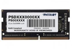  SO-DIMM, DDR4, 16Gb, 3200 MHz, Patriot, 1.2V, CL22 (PSD416G320081S)
