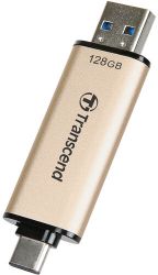 USB 3.2 / Type-C Flash Drive 128Gb Transcend JetFlash 930C, Gold/Black, 420/400 Mb/s (TS128GJF930C) - �������� 3
