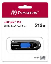 USB 3.1 Flash Drive 512Gb Transcend JetFlash 790, Black (TS512GJF790K) -  5