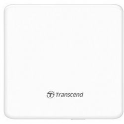 Зовнішній оптичний привід Transcend, White, DVD+/-RW, Ultra Slim, USB 2.0 (TS8XDVDS-W)