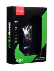  Ergo NL-264, Black, USB,  ( 199B), 800-4800 dpi, 7 , LED-, 1.5  -  4
