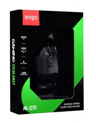  Ergo NL-270, Black, USB,  ( 199RGB), 800-4800 dpi, 8 , LED-, 1.5  -  5