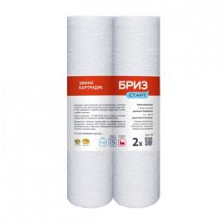 Картридж фильтра для воды "Бриз СТАРТ-PP", 2 шт, из вспененного полипропилена (BRK0198)