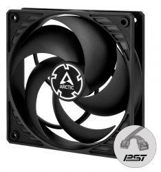 ���������� 120 ��, Arctic P12 PWM PST CO, Black, 120�120�25 ��, PWM, 200-1800 ��/���, 4-pin, ������� ��������������� (ACFAN00120A)