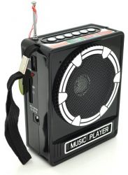 Радиоприемник NNS NS-017, FM радио, Входы SD, USB, AUX, питание от 220+АКБ+4*AA, корпус пластмасс, Black, BOX