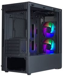 Корпус Cooler Master MasterBox MB311L ARGB Black, Mini Tower, без БЖ, для Micro ATX / Mini ITX, 2xUSB 3.2, 2x120 мм ARGB Fan (MCB-B311L-KGNN-S02) - Картинка 3