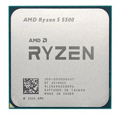  AMD (AM4) Ryzen 5 5500, Tray, 6x3.6 GHz (Turbo Boost 4.2 GHz), L3 16Mb, Cezanne, 7 nm, TDP 65W,   (100-000000457)