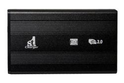   2.5" 1stCharger, Plastic Black, USB 3.0, 1xSATA HDD/SSD,   USB (HDE1STU2530B-PL)