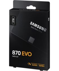 SSD  Samsung 870 Evo 2Tb SATA3 2.5" MLC (MZ-77E2T0B) -  2