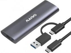������ ������� M.2 Maiwo K1689, Black, SSD NVMe/SATA combo ����� USB3.1 GEN2 Type-C ��������� ����. ������� ����� - �������� 1